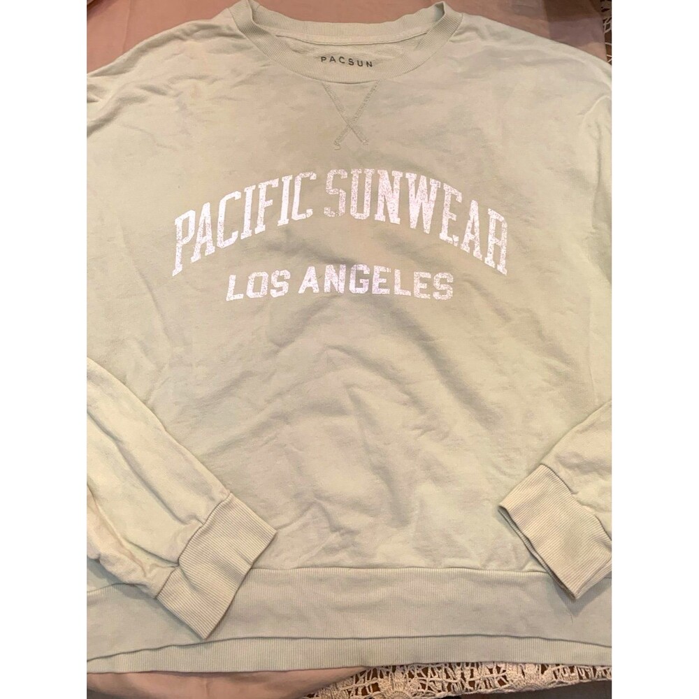 PacSun Sage Green Crewneck Sweatshirt – Pacific Sunwear Los Angeles – Size M